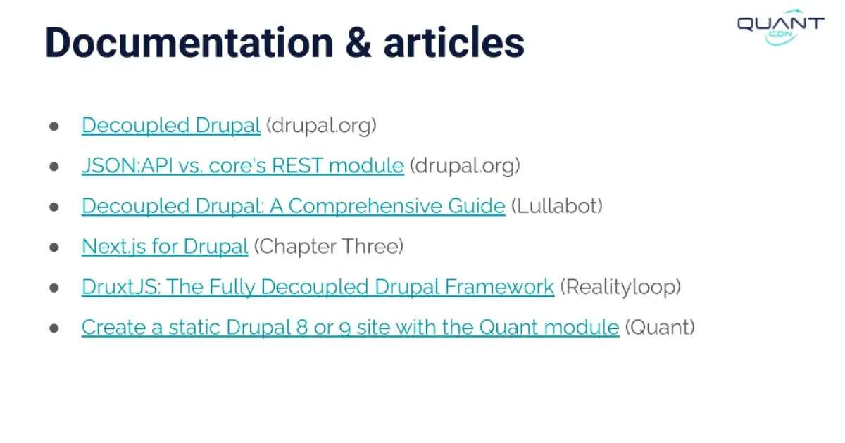 Stanford WebCamp 2023 talk by Kristen Pol - A survey of decoupled and static website solutions - slide 37