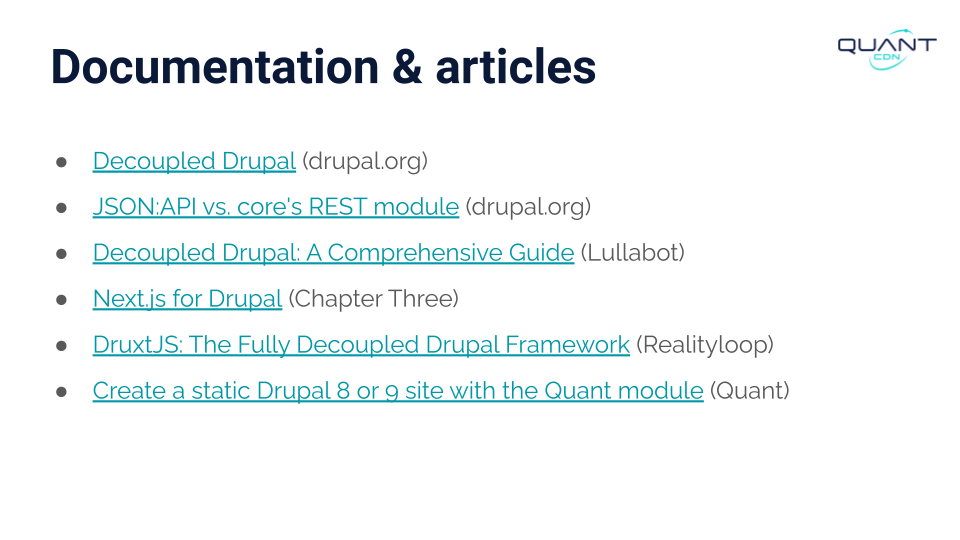 Stanford WebCamp 2023 talk by Kristen Pol - A survey of decoupled and static website solutions - slide 37